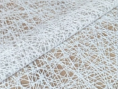 картинка Клеенка ПВХ без основы Ажурная Лайт  1,37*20м, БЕЛЫЙ, мод.LS-009В — Великий Путь