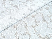 картинка Клеенка ПВХ без основы Ажурная Лайт 1,37*20м, БЕЛЫЙ, мод.LS-083B — Великий Путь